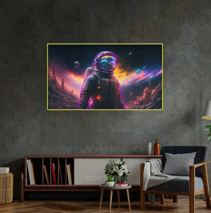 Astronaut in Space LED Neon Sign - Pop Art Light for Home Decor