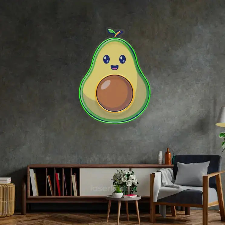 Avocado Baby LED Neon Acrylic Artwork – Adorable and Modern Wall Decor