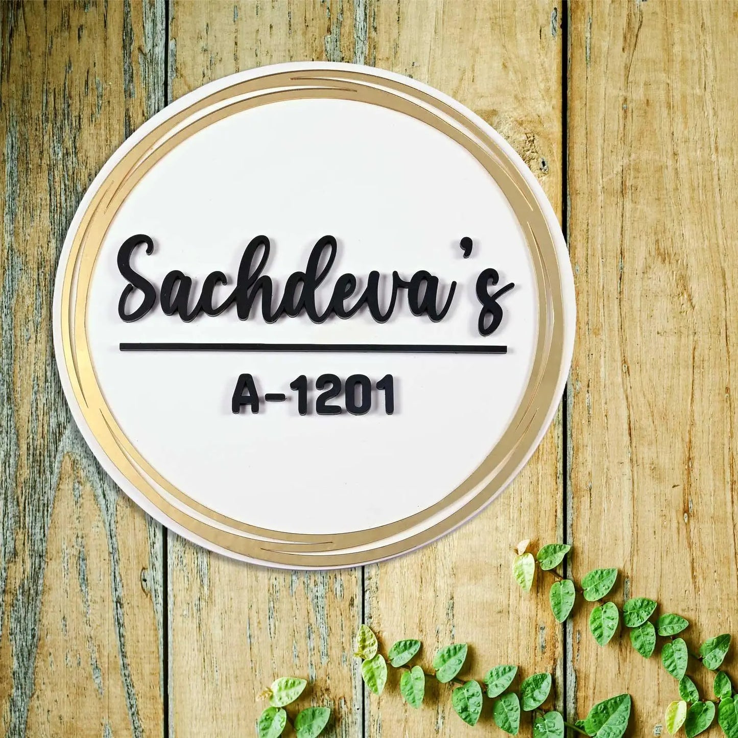 Cirque d'Or - Acrylic Name Plate with Raised Lettering