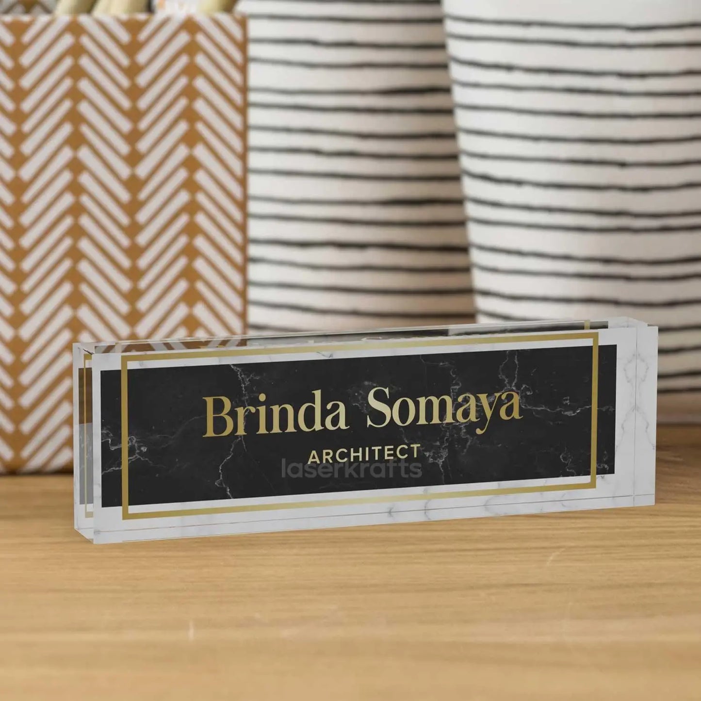 Epithet - Acrylic Desk Name Plate