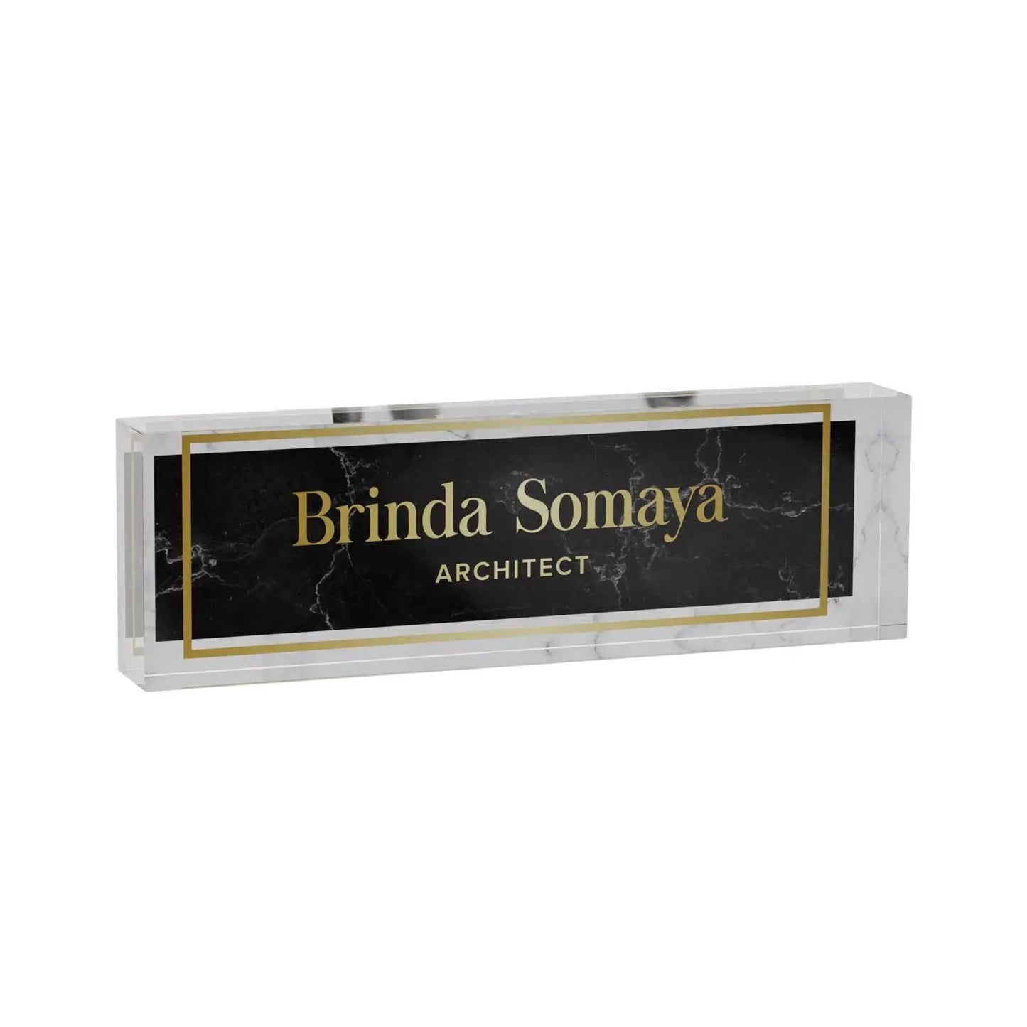 Epithet - Acrylic Desk Name Plate