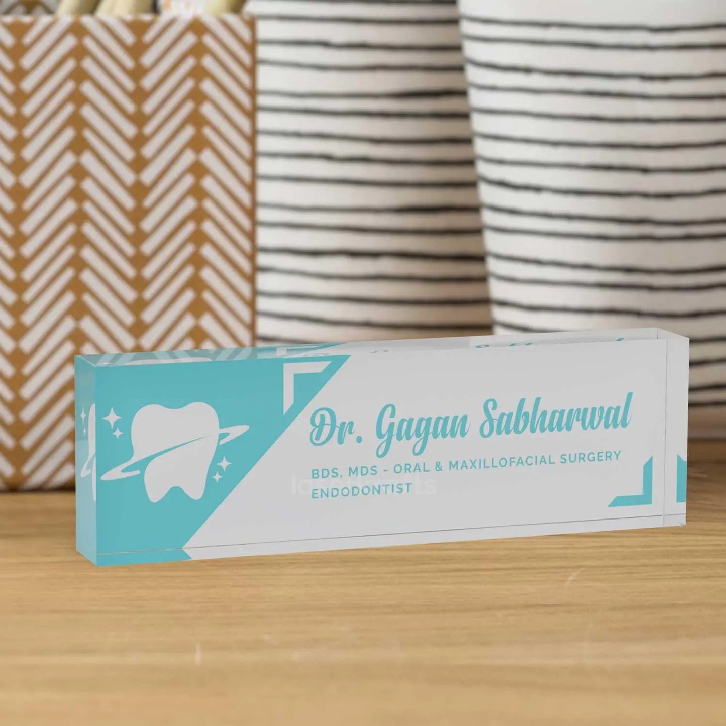 Executive Desk Name Plate for Dentists