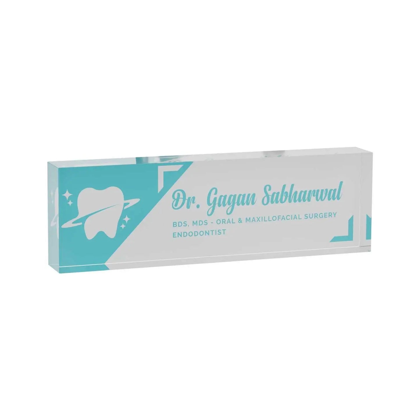 Executive Desk Name Plate for Dentists