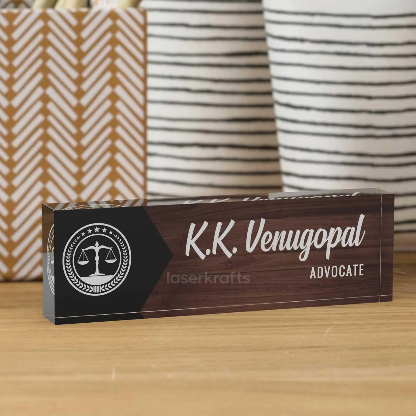 Executive Desk Name Plate for Lawyers