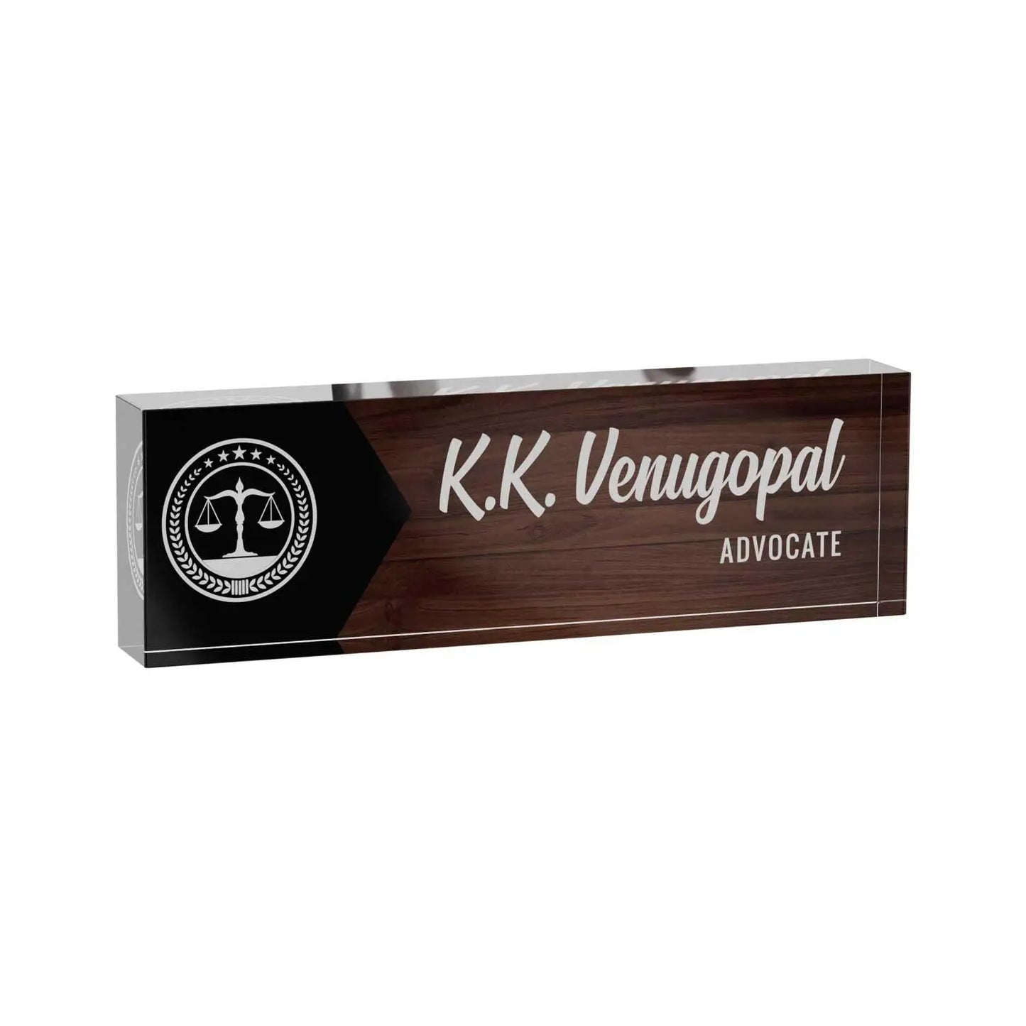 Executive Desk Name Plate for Lawyers
