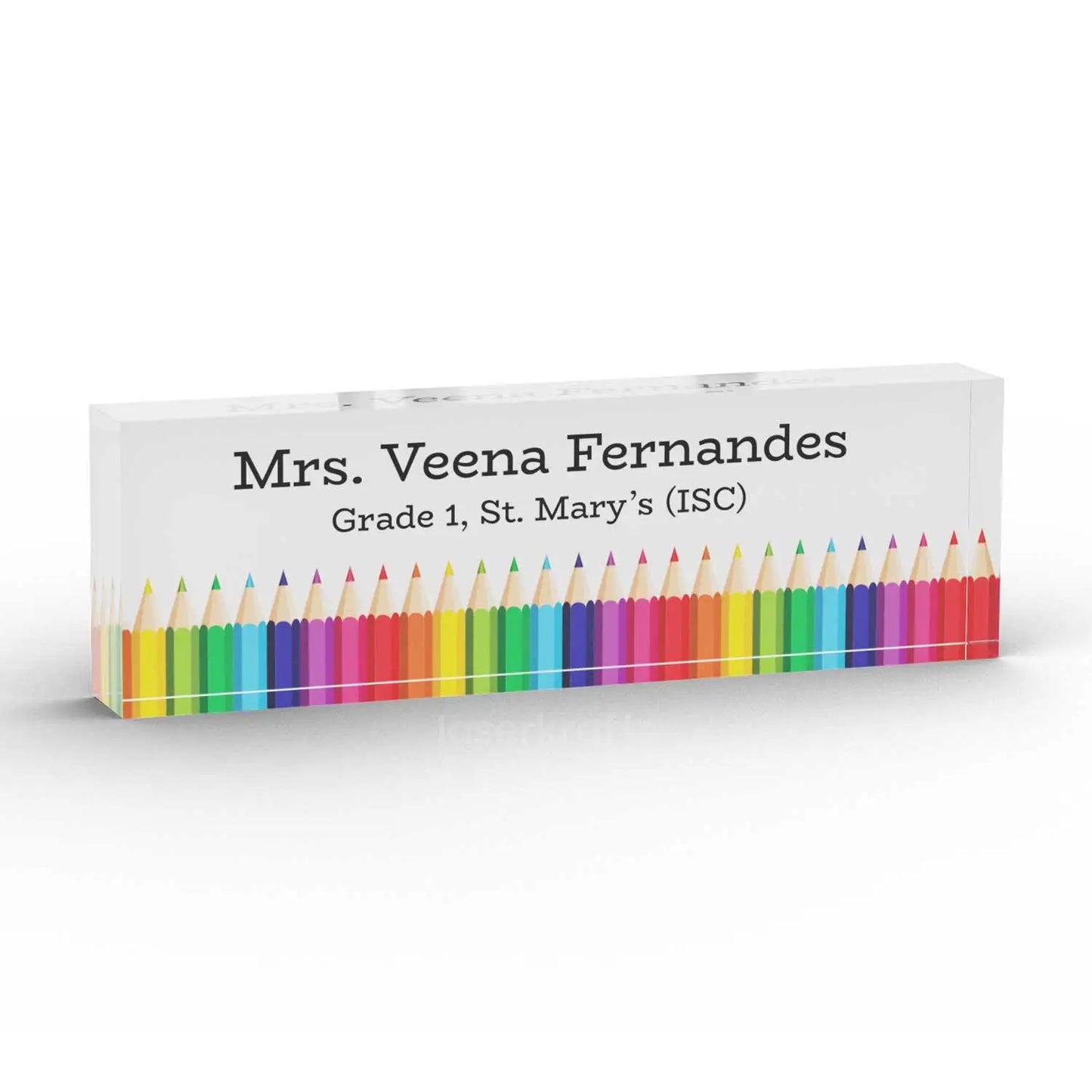 Executive Desk Name Plate for School Teachers