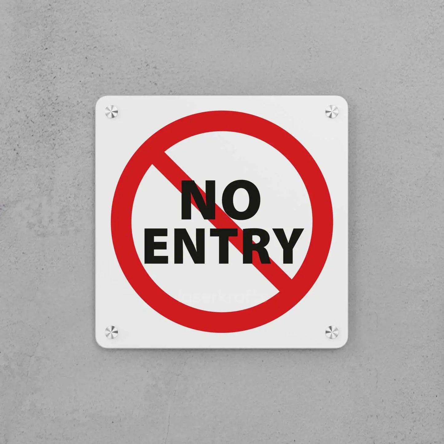 No Entry (Restricted Area) Sign