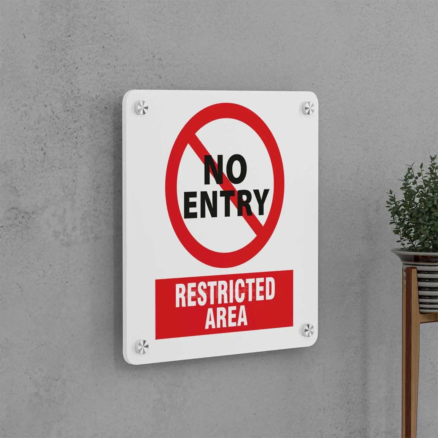 No Entry (Restricted Area) Sign