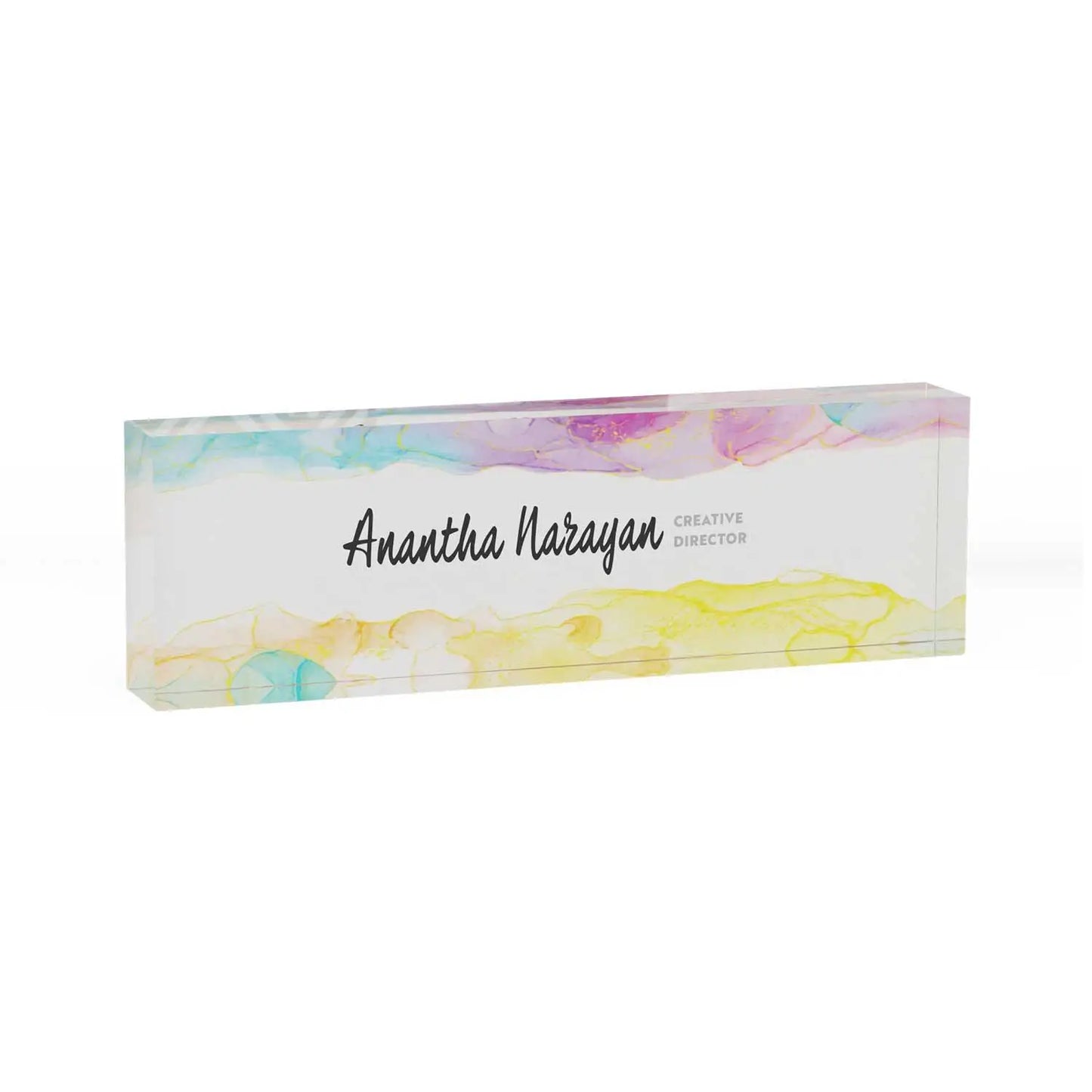 Kintsugi - Acrylic Desk Name Plate