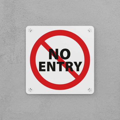 No Entry (Restricted Area) Sign