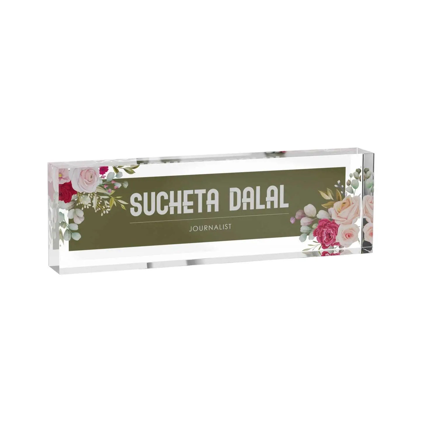 Rosalia - Acrylic Desk Name Plate