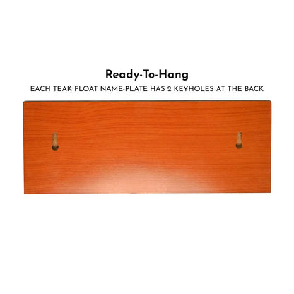 Teak Float Name Plate - Durga